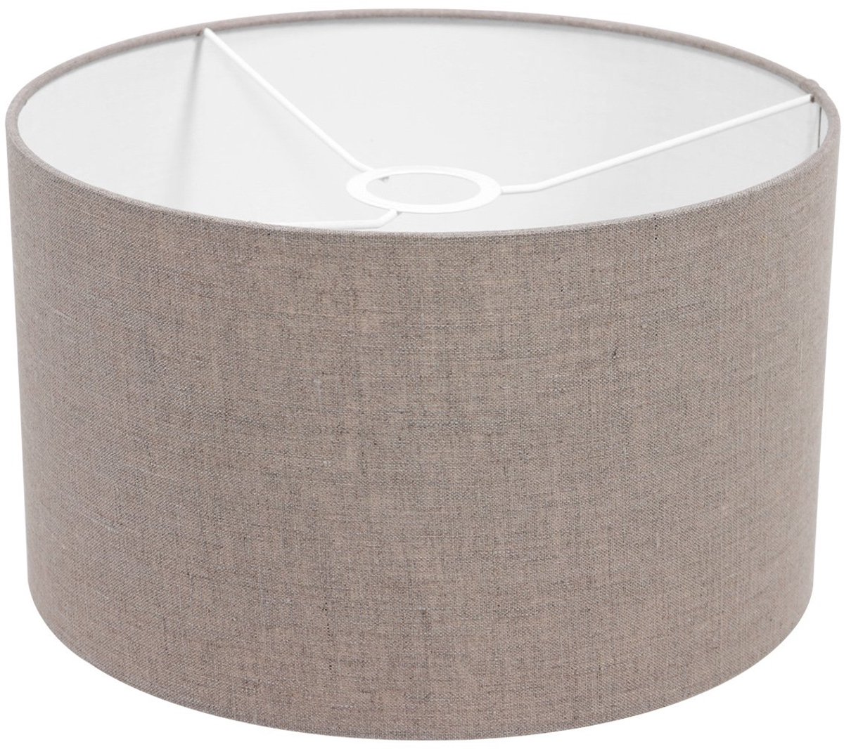Grijze textiele lampenkap K7396RS Ø 30cm met E27 support - Modern design - Steinhauer