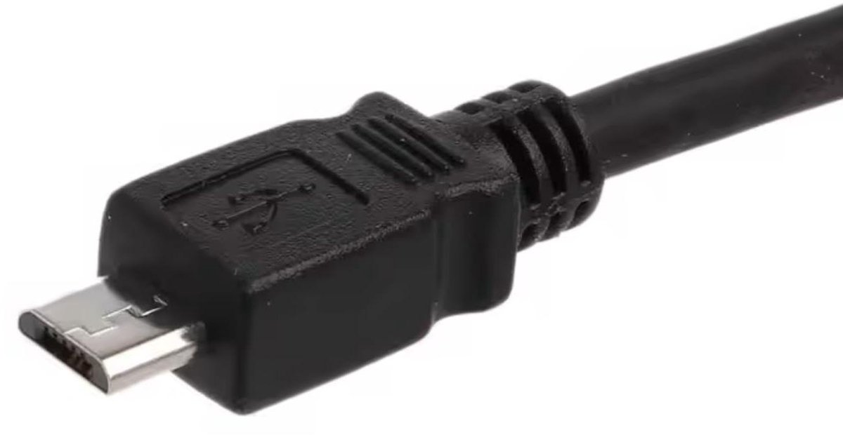 Micro USB Kabel - OTG Verlengsnoer - Data Overdracht - Snelle Synchronisatie - 30 cm - Zwart
