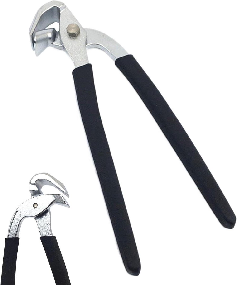 Autoclip Tang - Ontkoppeltang - Reparatie Onderhoud - Duurzaam Koolstofstaal - 23 cm - Zwart