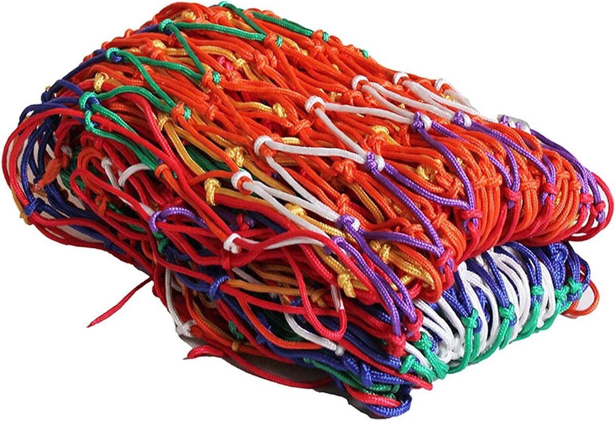 Speeltouw Net - Veiligheidsnet Kinderen - Buiten Spelen - Duurzaam Geknoopt Nylon - 3 x 6 Meter - Zwart