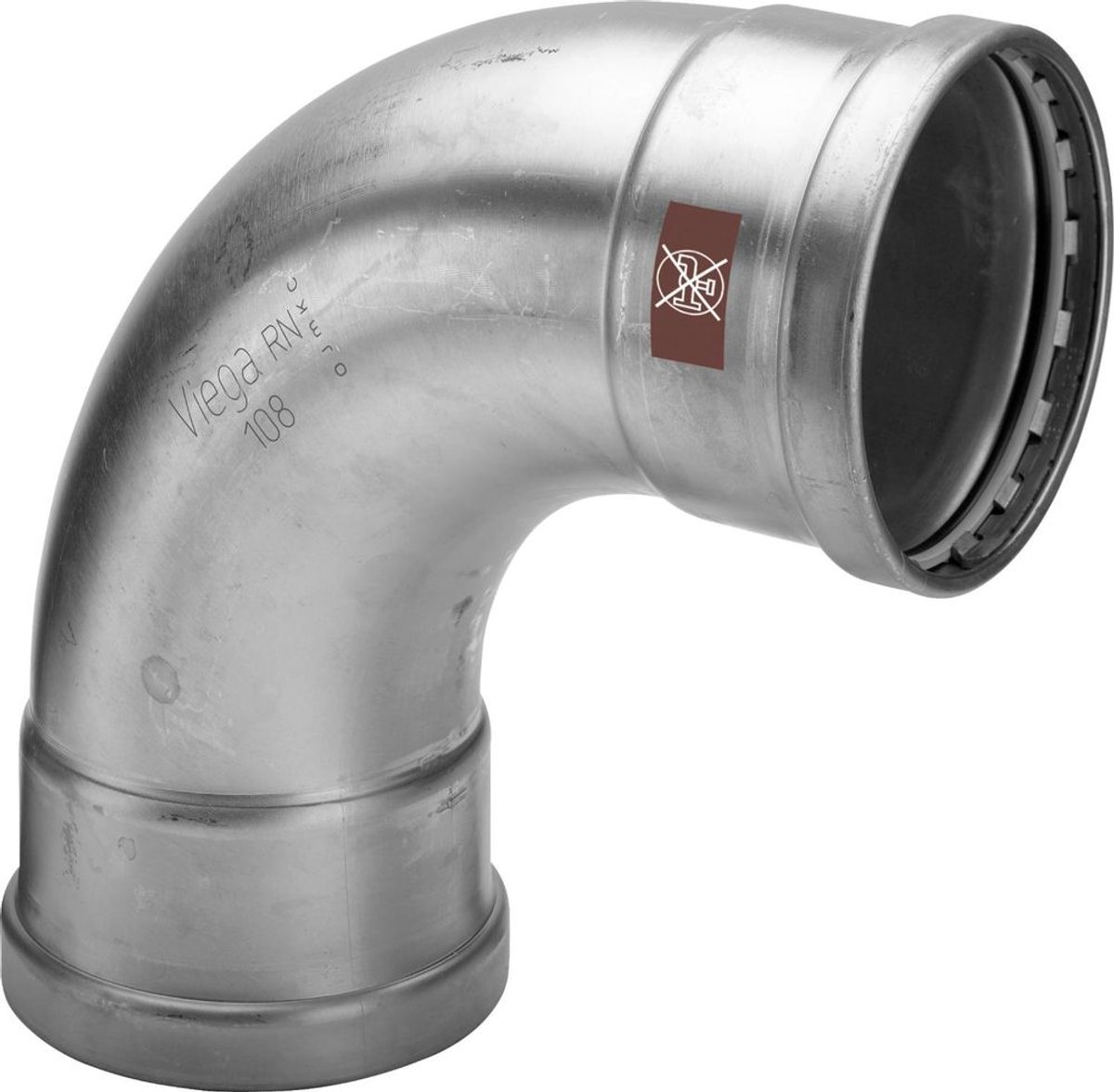 Viega Temponox XL-bocht 90 graden, d 108,0mm roestvrij staal Model 1716XL, 808907
