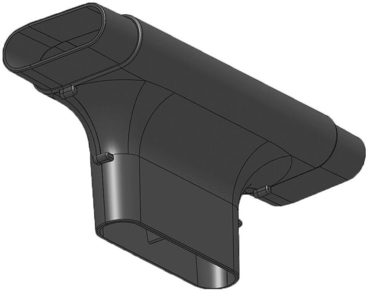 Pluggit T-stuk zijkant voor PK150 / PK200, TSS150-200-150