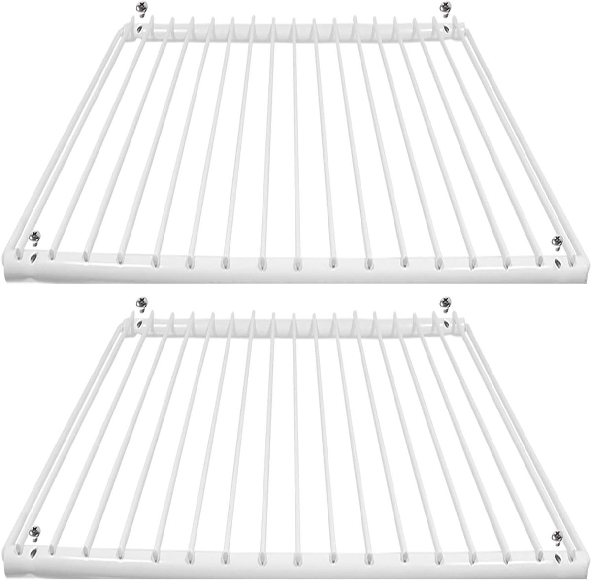 Koelkastplanken - Vriesvakplanken Extra Legplanken - Koelkast Organiseren - Uitschuifbaar & Verstelbaar - 425mm - 670mm x 320mm - Wit