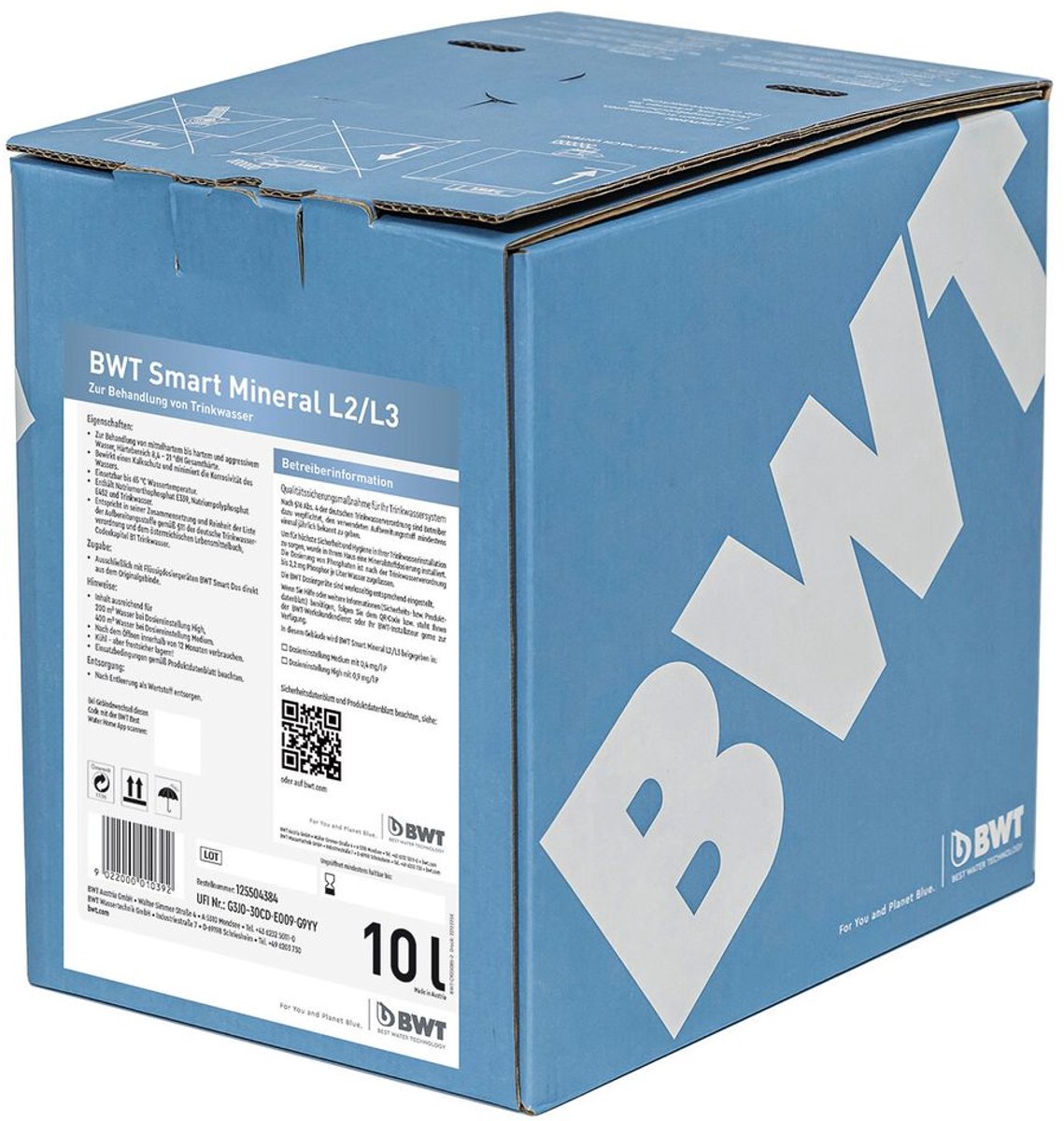 BWT Werkzame stof Smart Mineral L2/L3, 10 L werkzame stof, 125504384
