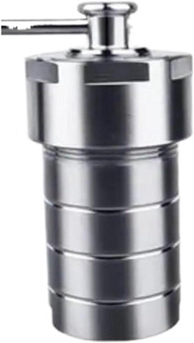 Synthese Reactor - Autoclaaf Tank - Laboratorium Onderzoek - Corrosiebestendig Interieur - 80 ml - Zilver