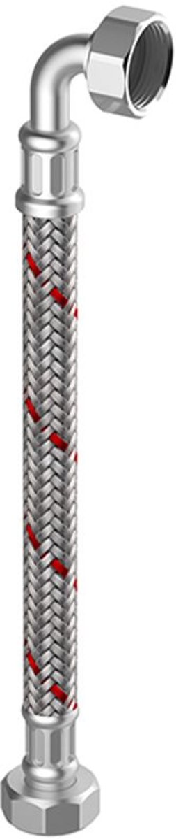 Flamco Meiflex Panzerslang Verwarming/Klima 1/2 inch BI x 1/2" bocht, 1000 mm, M4327.1221.100