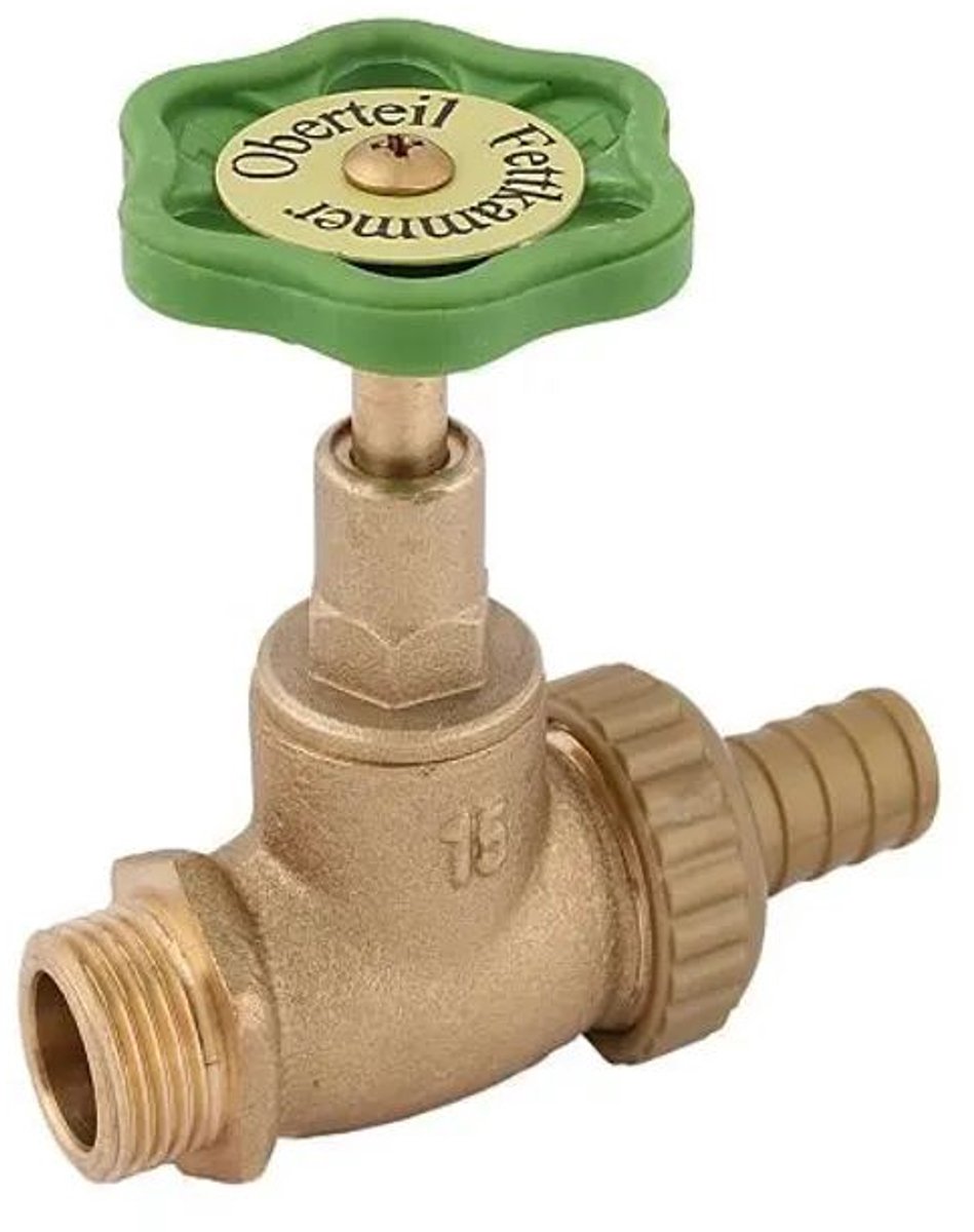 Schlösser Armaturen JS Ketelaftapkraan, DN15, ingang met buitendraad 1/2'', uitgang met slangaansluiting 3/4'', 0011271500001