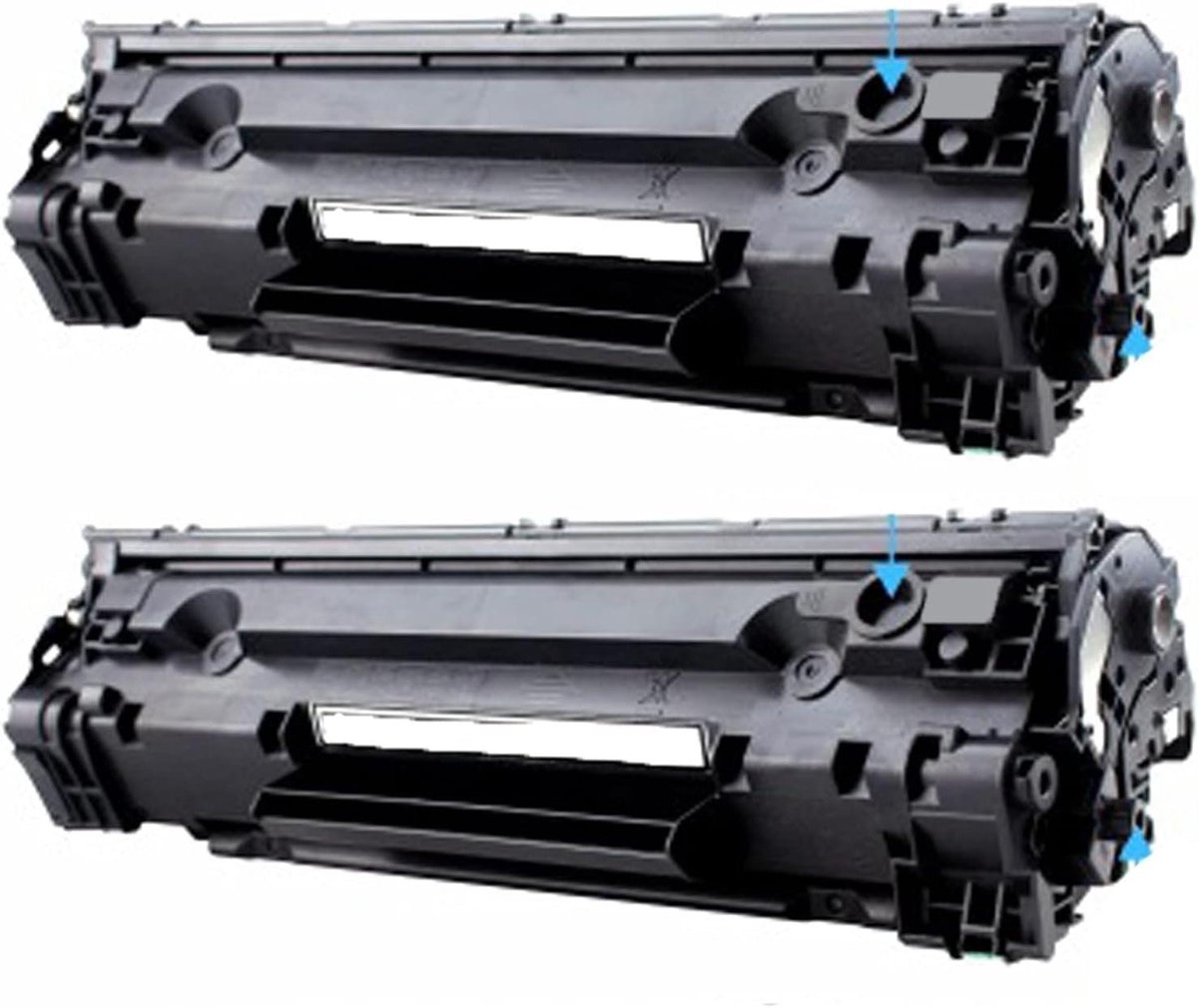 Tonercartridge Set - Printer Toner - Zwart-wit Printen - Hoge Capaciteit - 2 Stuks - Zwart