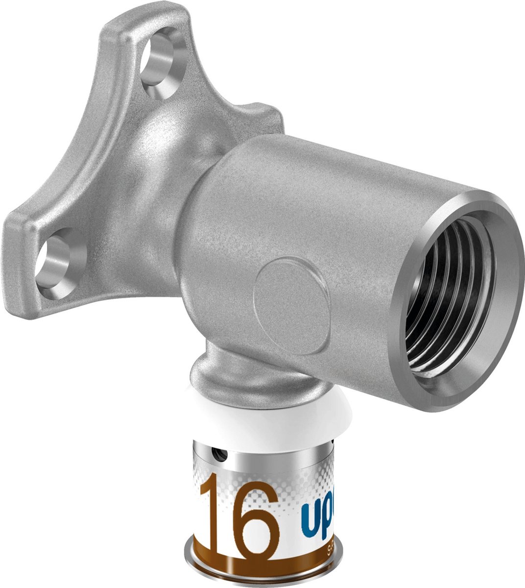 Uponor S-Press Smart Aqua muurplaat - met flens 1/2 binnendraad x 20 mm pers
