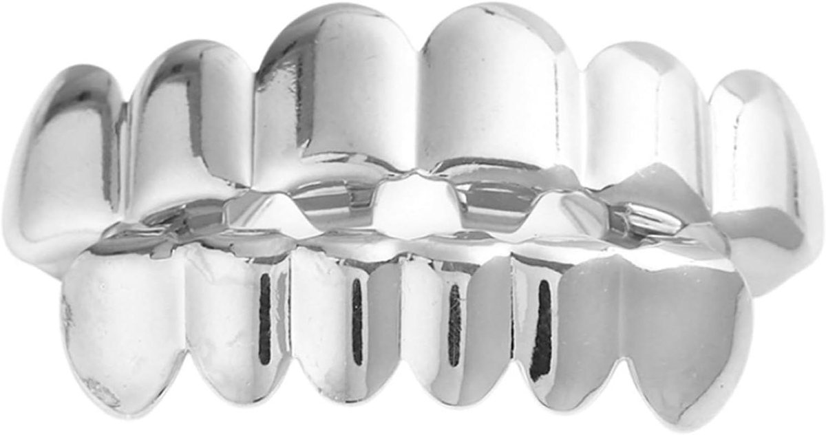 Mond Grillzs Set - Tand Accessoire - Stijl Uiten - Verwijderbaar Ontwerp - 5 x 1.5 cm - Goud