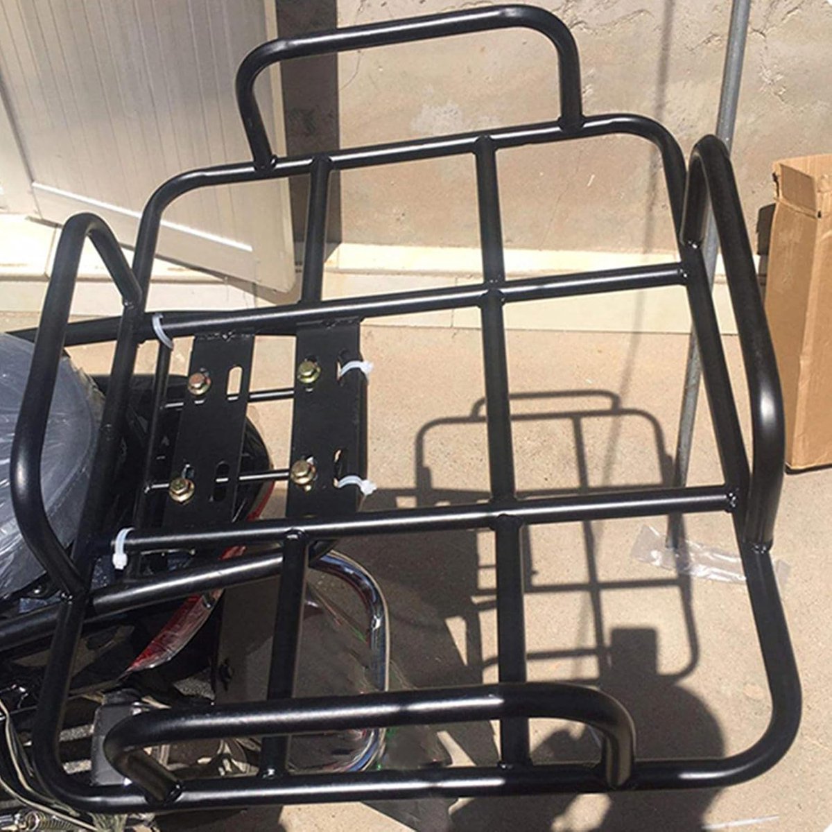 Fiets bagagedragermand - Zadeldrager mand - Fiets transport - Versterkte staalconstructie - 50 x 40 cm - Zwart