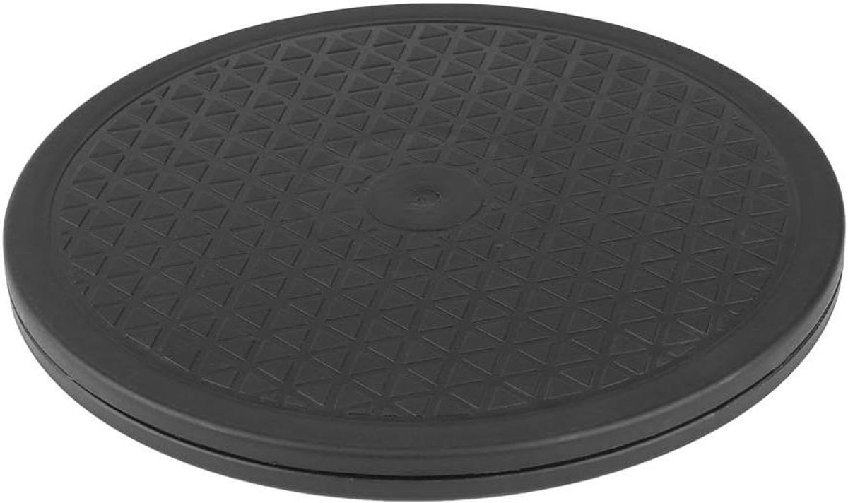 Draaibaar Presentatieplateau - Draaiplateau Monitor - Objecten Presenteren - 360 Graden Roteerbaar - 25.4 cm Diameter - Zwart