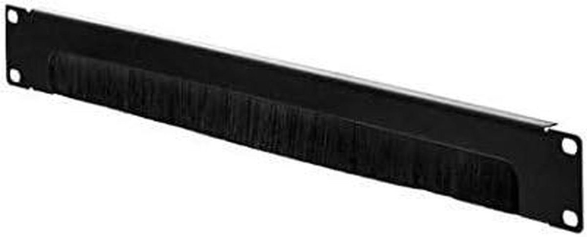 Blind Plate - Brush Panel - Serverkast Afschermen - Met Borstelstrip - 19 inch - Zwart