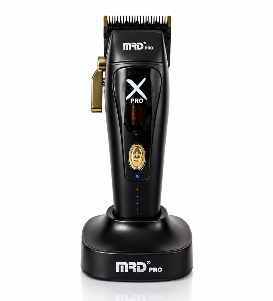 Professionele Tondeuse – MRD Pro Vector Clipper – Draadloze Haartrimmer – Zero Gap – Barber Fade Tondeuse – Titanium Snijblad – 8 Opzetkammen