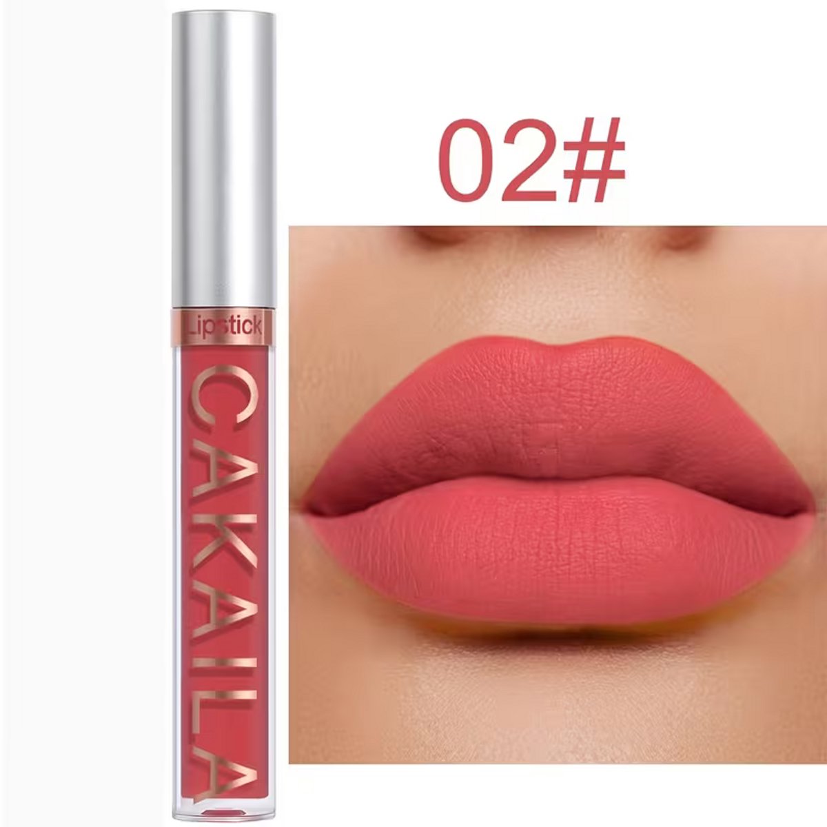 Matte Lippenstift Koraal Roze – Waterproof Lipstick – Langhoudende Vloeibare Lippenstift – Transferproof Lip Glaze