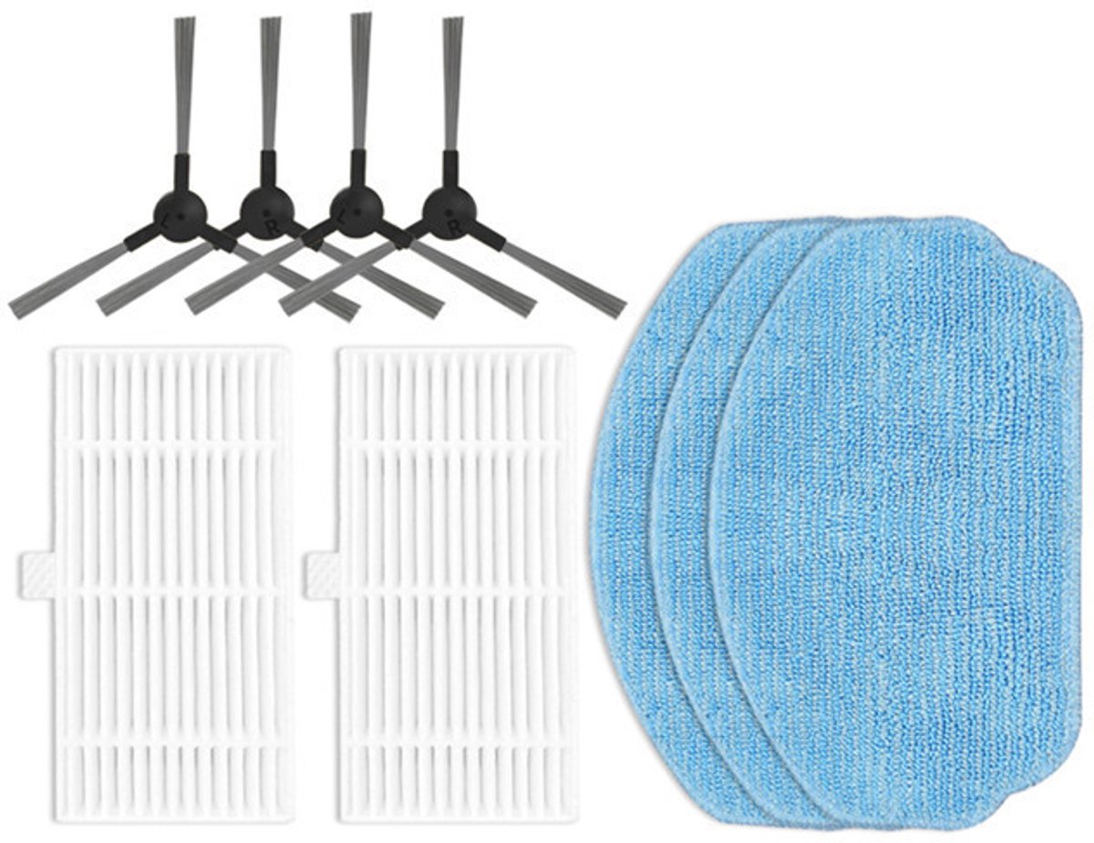 Compatibel met MAMNV ZCWA veegmachines BR150/BR151 en Midea K40 zijborstel-, dweil- en filteraccessoires.