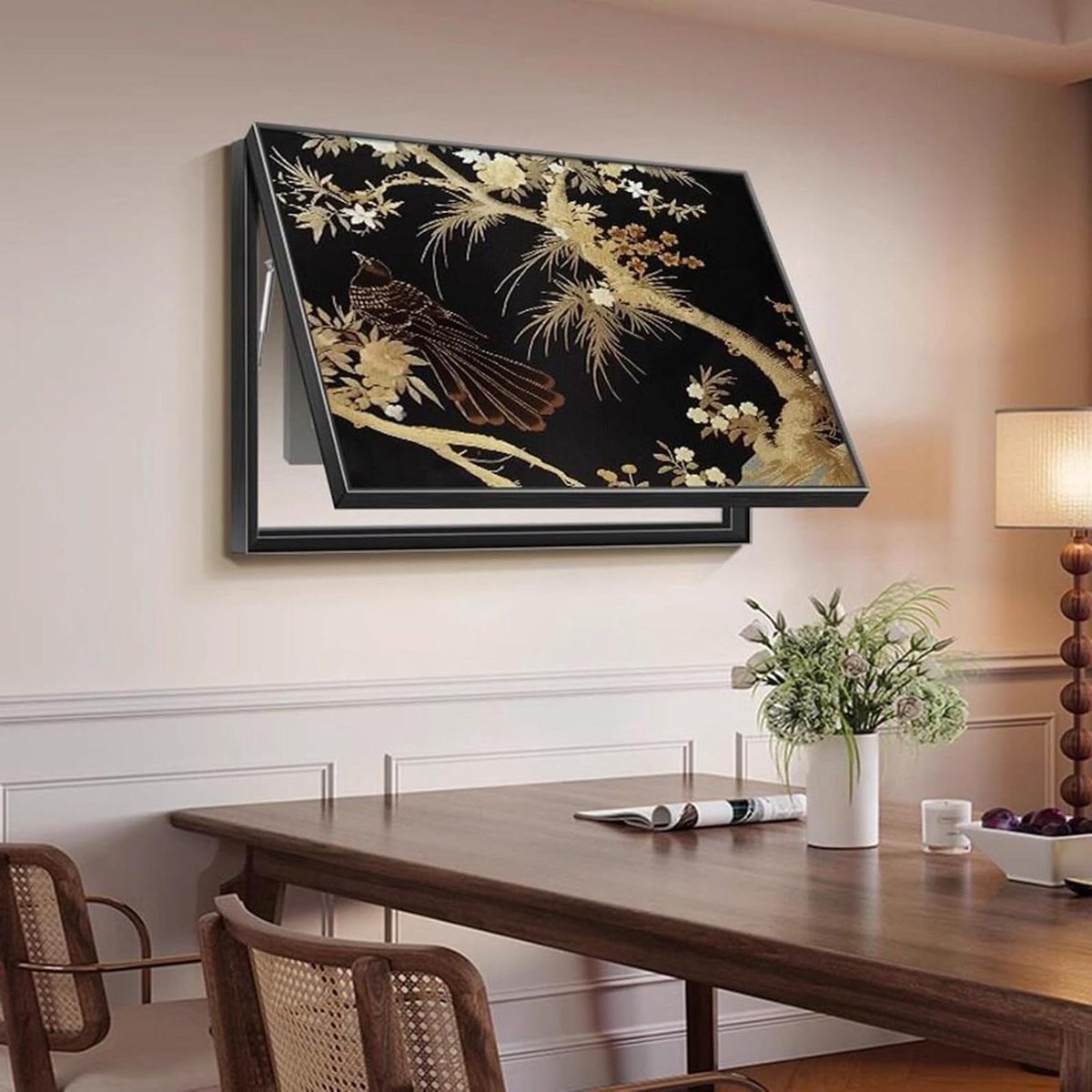 Meterkast Decoratie - Groepenkast Afdekking - Hal Verfraaien - Handgemaakt Frame - 60 x 50 cm - Stijl-g