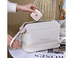 CenZ® Toilettas, Make Up Tasje, Make Up Koffer, Beautycase, Make Up Organizer, Make Up Tas, Reis Toilettas, Reistas, Toilettas Dames, Make Up Organizer, Make Up Etui, Beautycase Koffer, Cosmetica Tas, Verjaardag, Moederdag, Valentijnsdag, CREME