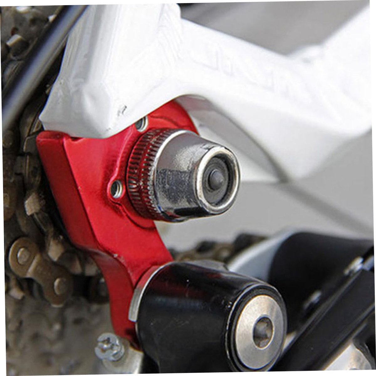 Fiets Snelspanner - Achterwiel Spies - Fietstrainer Gebruik - Stalen Constructie - 19 cm - Zilver