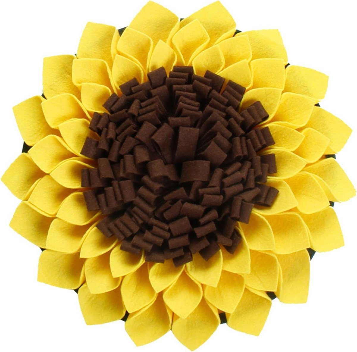 Snuffelmat Hond - Voedsel Speelgoed - Hond Verrijking - Zonnebloem Vorm - 38 cm - Multicolor