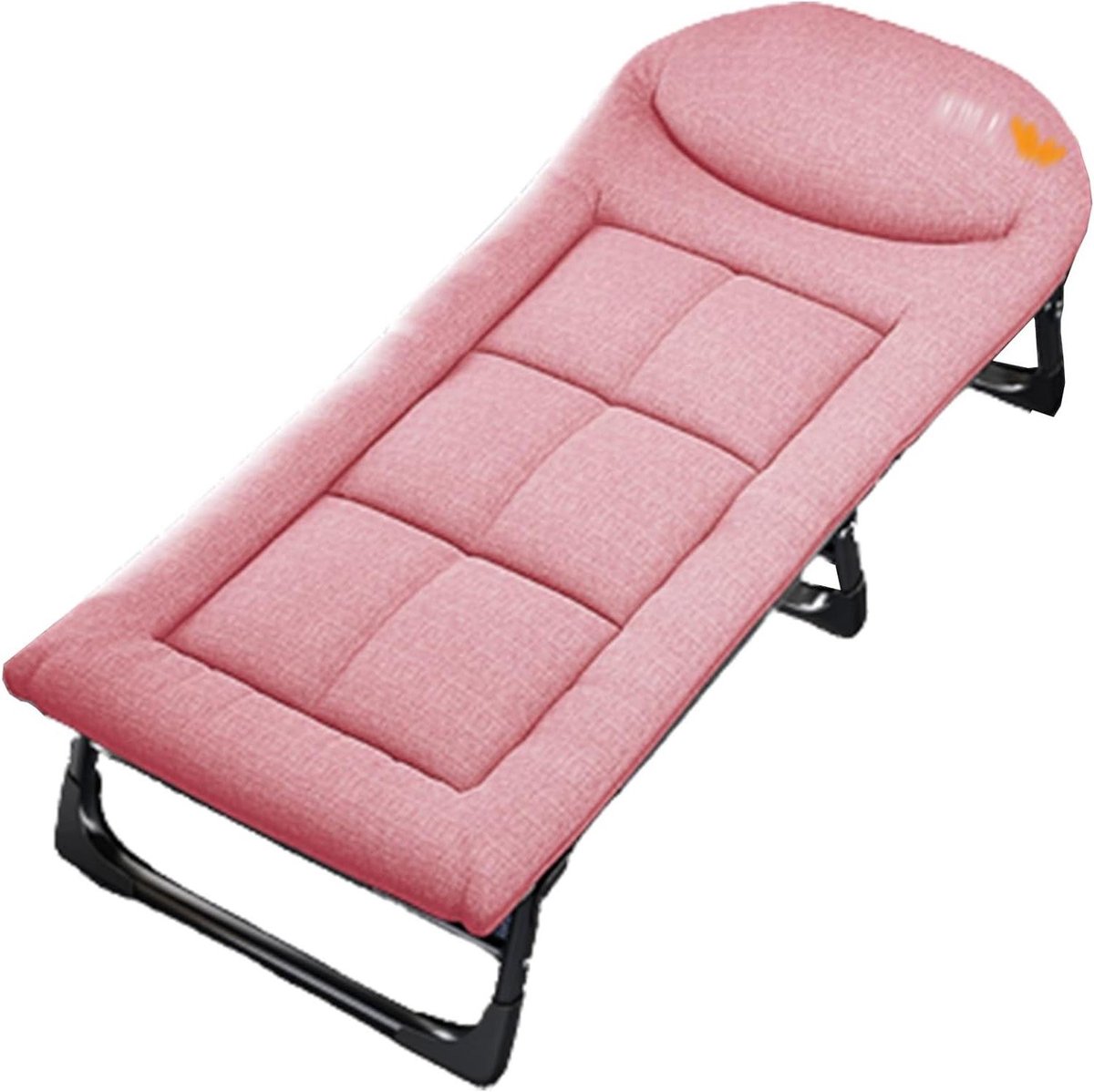 Opvouwbaar Campingbed - Slaapbed Reisbed - Buiten Ontspannen - 6 standen rugleuning - 138x58x30cm - Roze