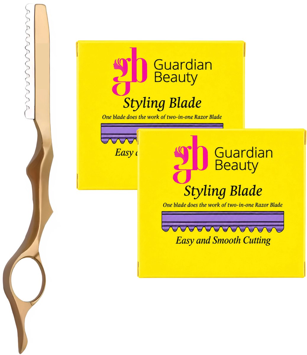 Guardian Beauty Feather Styling Scheermes - Inclusief 10 Premie Feather Mesjes + 10 Extra