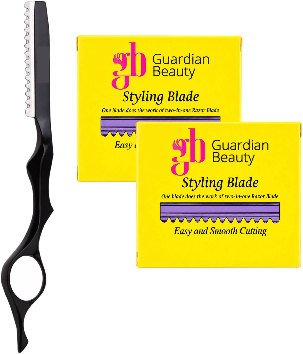 Guardian Beauty Feather Styling Scheermes - Inclusief 10 Premie Feather Mesjes + 10 Extra