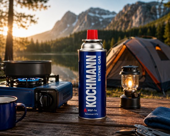 Campgas Gaspatronen 227g met Ventiel - 4 Stuks Butaangas Cartridge voor Gasfornuis - Campingkooktoestel -Bunsenbrander - Camping Gasfles - Kookbrander - Cassettegas - Butaan Gaspatroon MSF-1A - Outdoor - BBQ - Kamperen & Noodvoorraad van CAMPGAS — afbeelding 5
