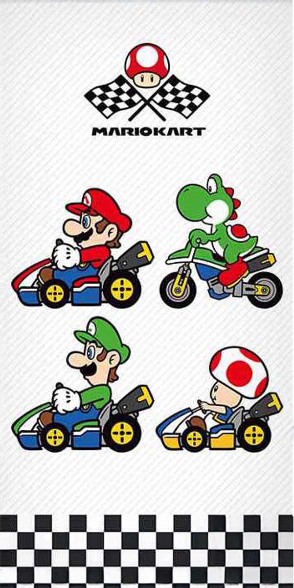 Super Mario Party strand handdoek - 140 x 70 cm