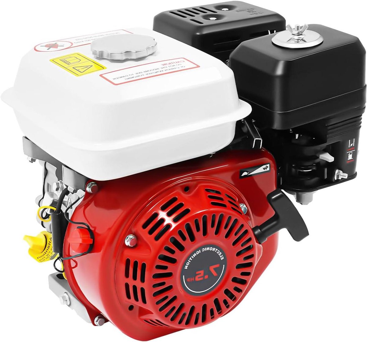 Benzinemotor 4-takt - Motorblok Grasmaaier - Apparaten Aandrijven - Lage Brandstofverbruik - 212 cc - Rood