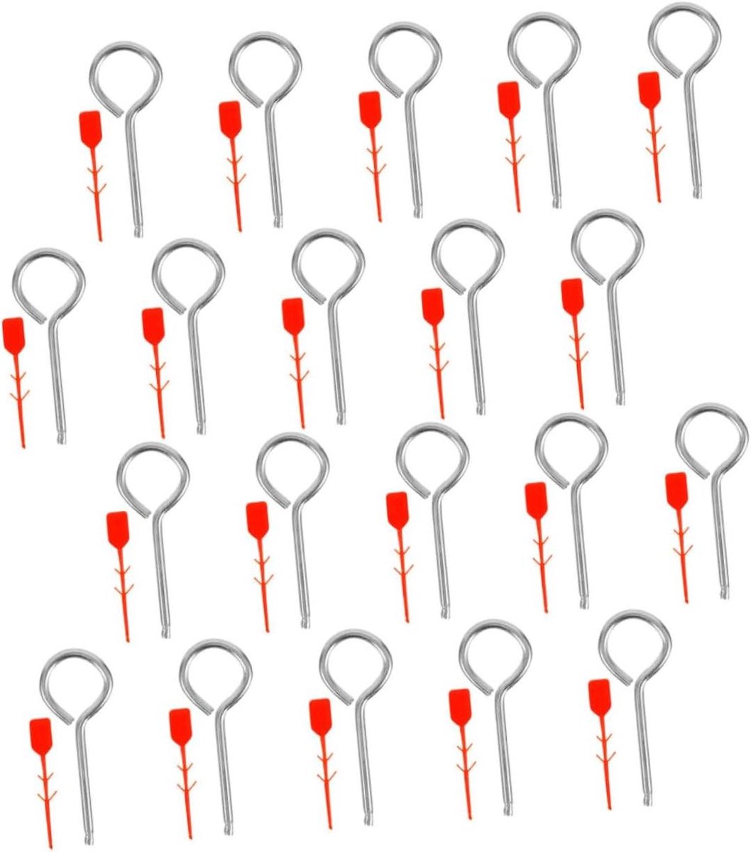 Sluitingen Brandblusser - Veiligheidspinnen - Apparatuur Beheer - Set van 20 stuks - 5.6 cm - Diverse kleuren