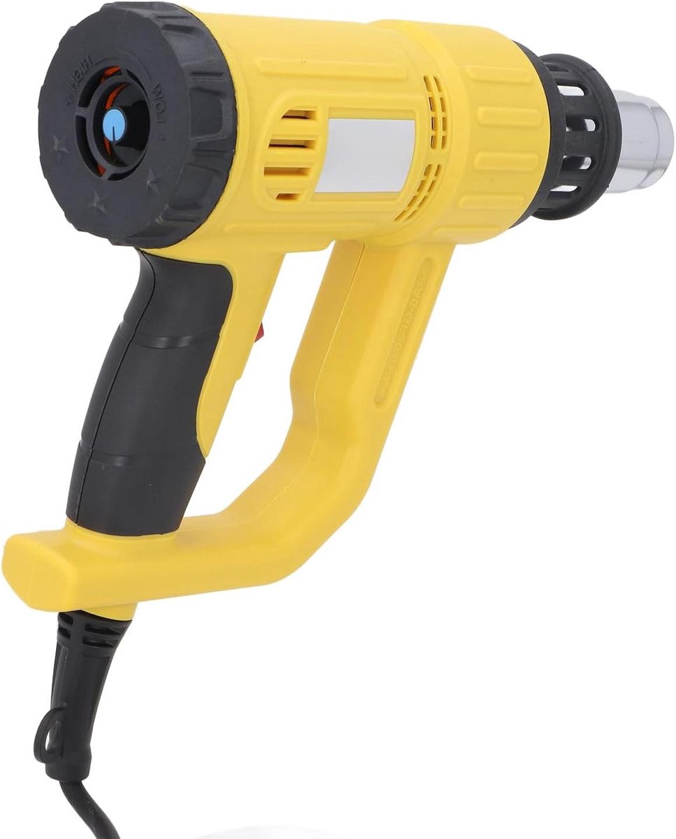 Warmtepistool Set - Heteluchtpistool - Doe-het-zelf Projecten - Variabele Temperatuur - 1800 Watt - Zwart