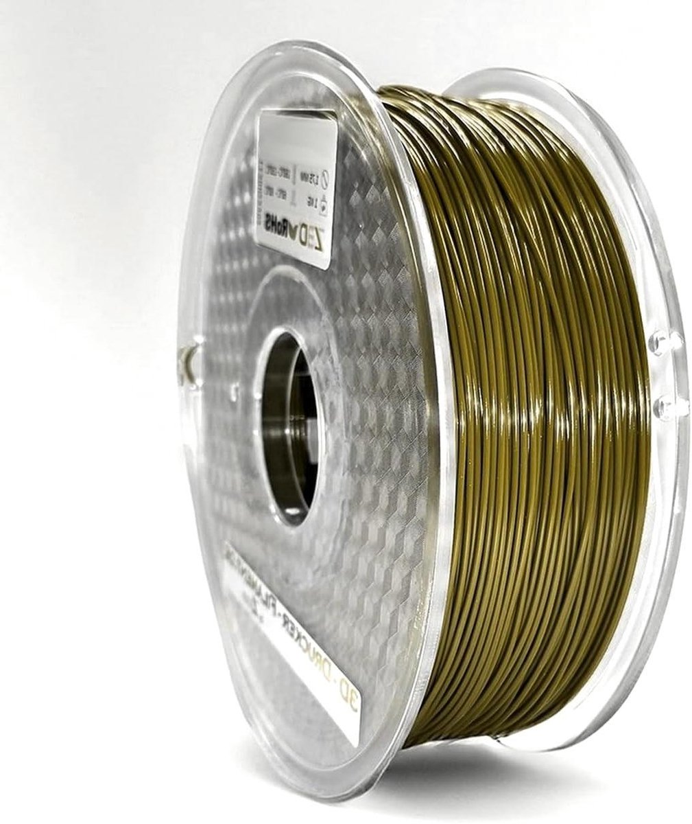 3D Printer Filament - PETG Materiaal - Objecten Printen - Hoge Stabiliteit - 1KG - Groen-Khaki