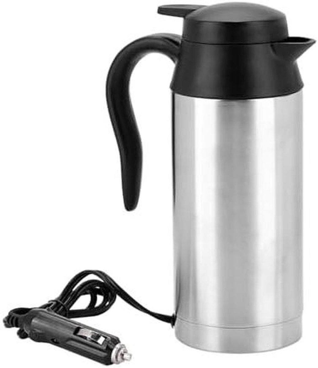 Reis Waterkoker - Elektrische Boiler - Onderweg Warme Drankjes - Automatische Uitschakeling - 750 Ml Capaciteit - Zilver