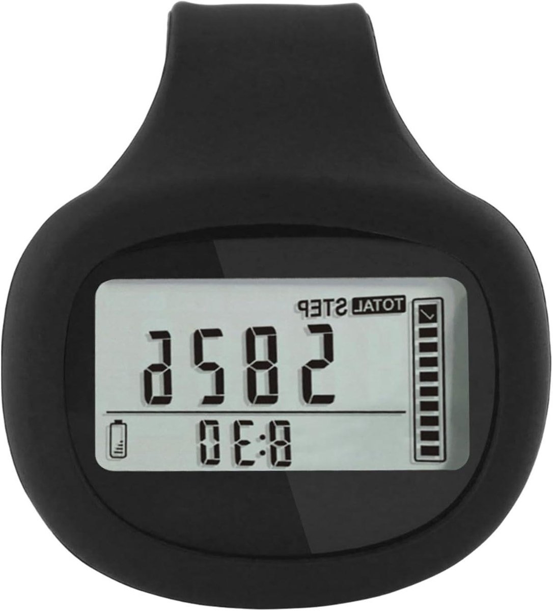 Stappenteller Wandelen - Fitness Tracker - Activiteit Meten - 3D Geavanceerde Sensor - 48x46x20 mm - Zwart