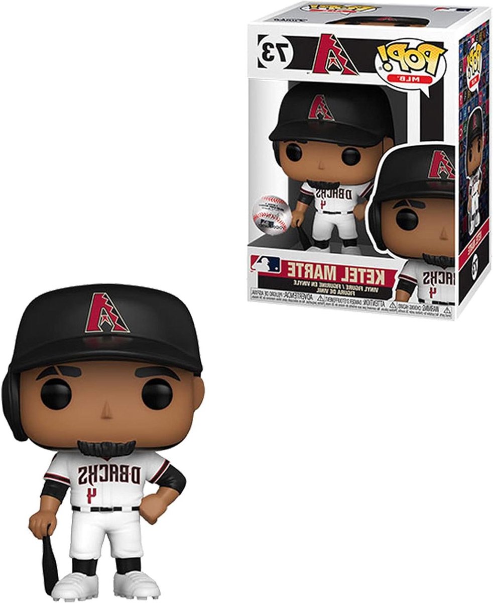 Ketel Marte Figuur - Baseball Verzamelfiguur - Sport Verzamelen - Gestileerde POP Vinyl - 9 cm - Multicolour
