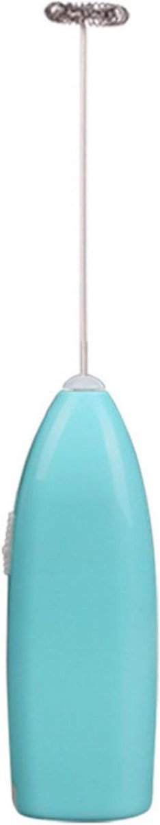Melkopschuimer - Drankmixer Garde - Koffie Maken - Roestvrijstalen Kop - 198 cm - Blauw