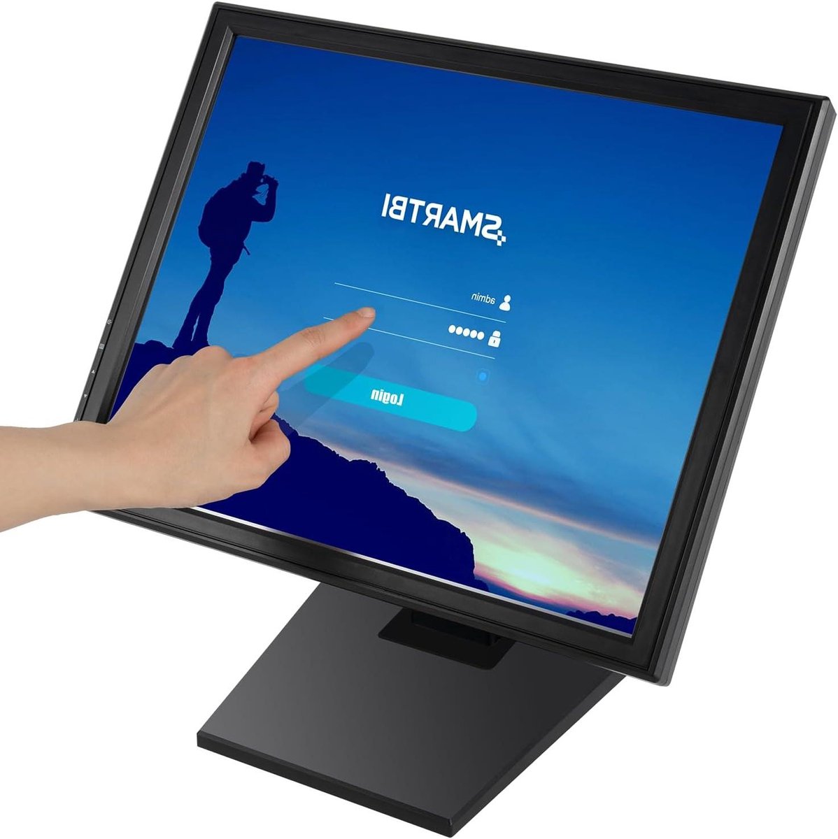 Touchscreen Monitor - Aanraakscherm Display - Efficiënt Werken - Hoge Gevoeligheid - 17 Inch - Zwart