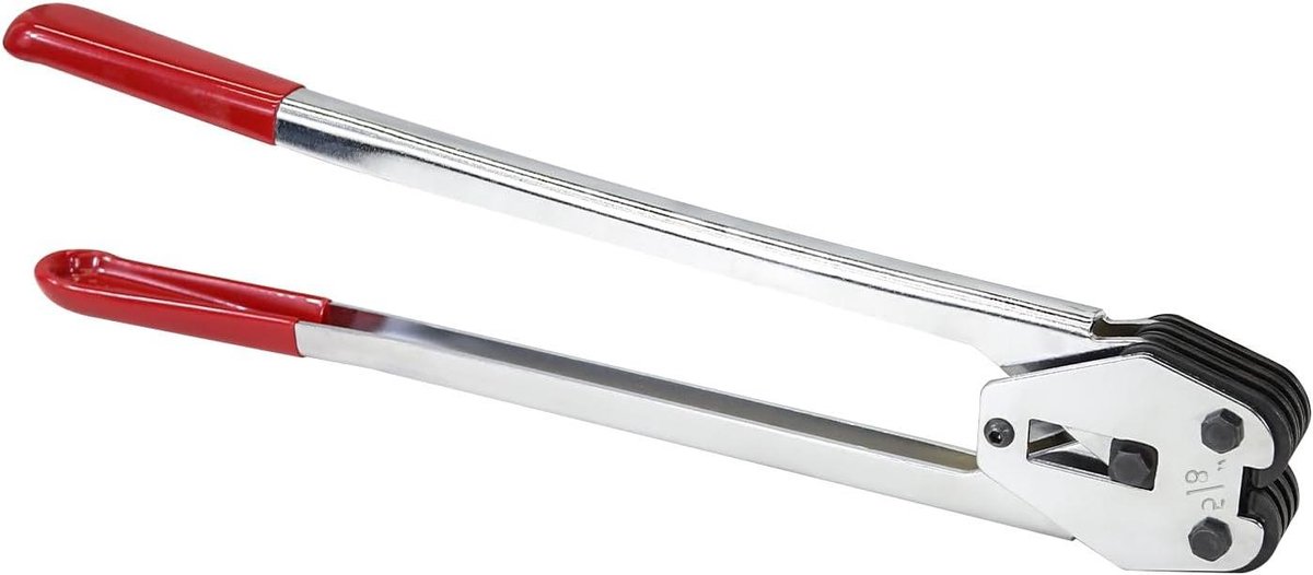 Bandklem Gereedschap - Spanband Tool - Pakketten Zekeren - Verlengde Hefboom - Voor 16mm Band - Zilver