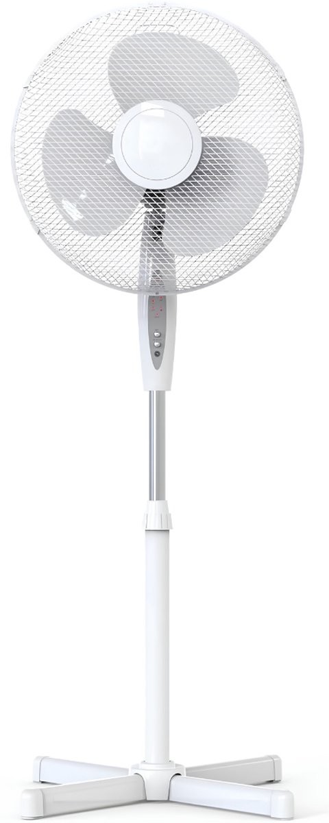 AHD® Ventilator - Statiefventilator - Ventilator staand - Ventilatoren - Wit - 11cm x 45cm x 125cm