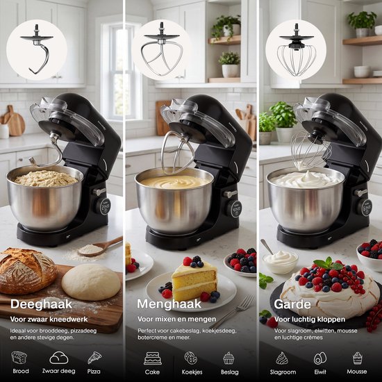 Erikssøn Kitchen - Keukenrobot - Keukenmixer - Zwart van Erikssøn — afbeelding 4