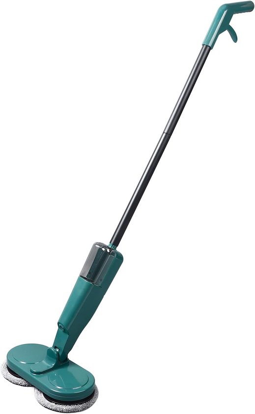 Elektrische Dweil - Sproei Dweil - Vloeren Reinigen - Automatische Voorwaartse Beweging - 112 cm - Groen — afbeelding 3