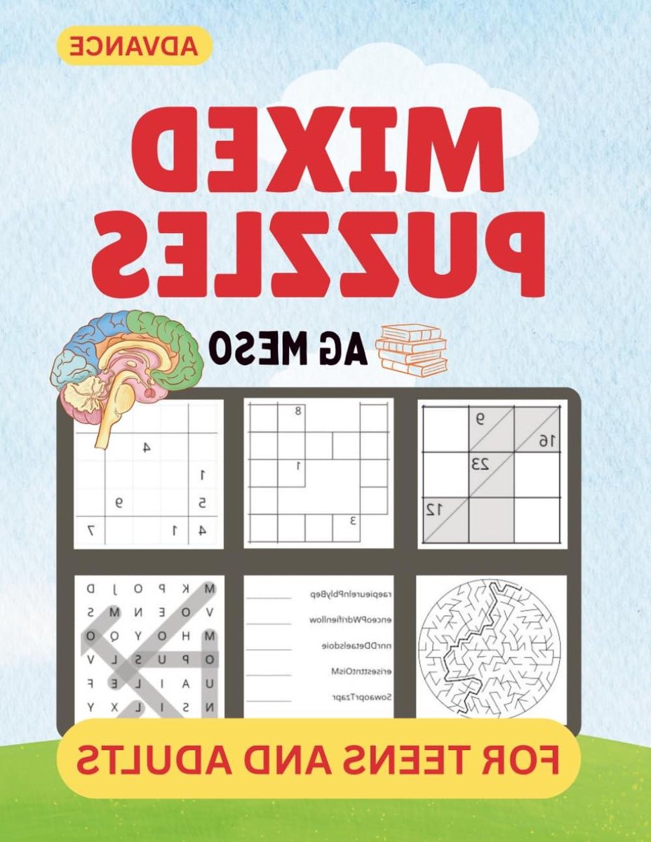 Puzzelboek Uitdaging - Hersenkrakers - Mentale Stimulatie - 60 Geavanceerde Puzzels - 8.5x11 Inch - Niet Van Toepassing