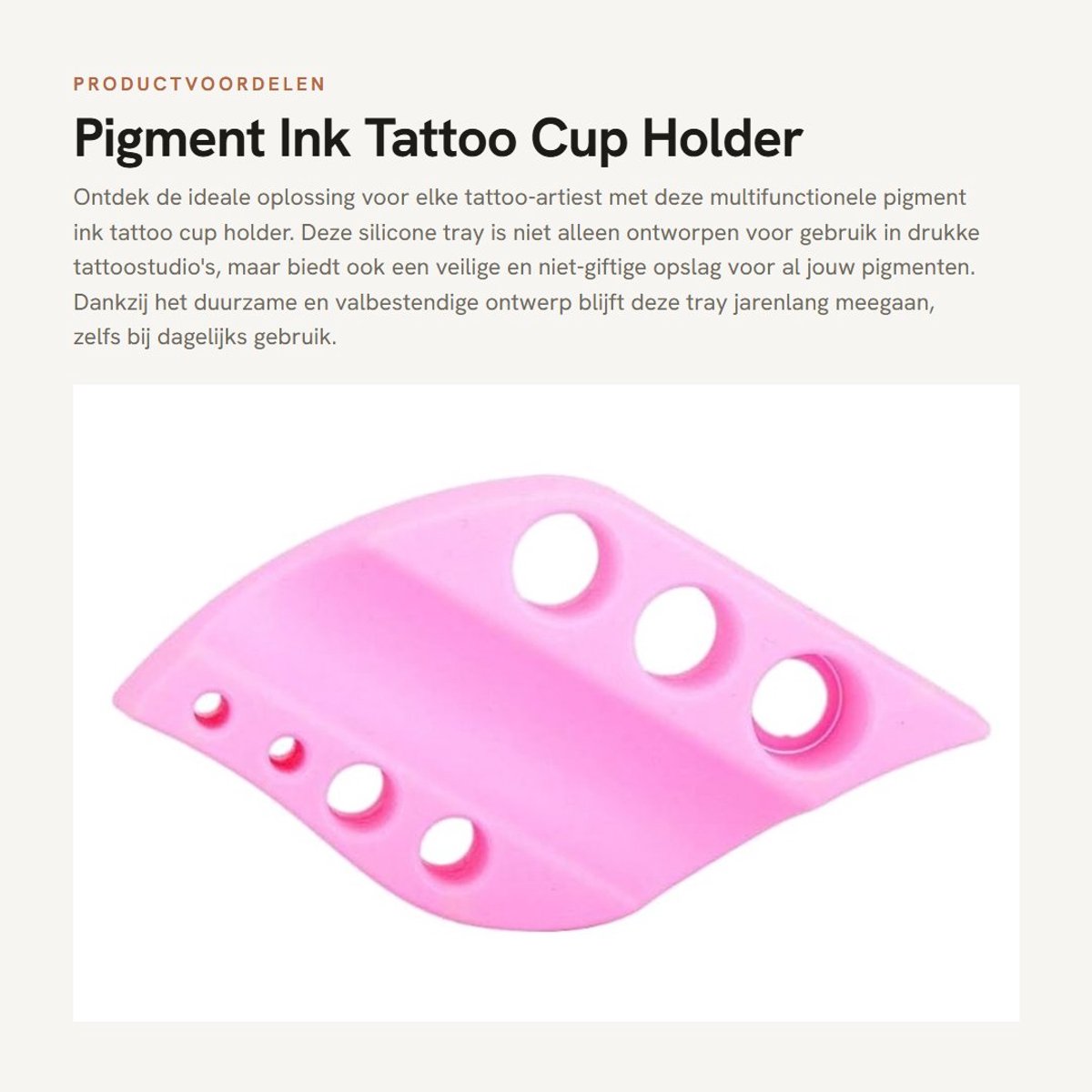 Dailygoods- Tattoo Cup Houder Siliconen - Pigment Opslag Lade - Gereedschap Rack - Semi-permanente Make-up Tool - Lichtgewicht Design - Antislip Basis - Inktpotjeshouder