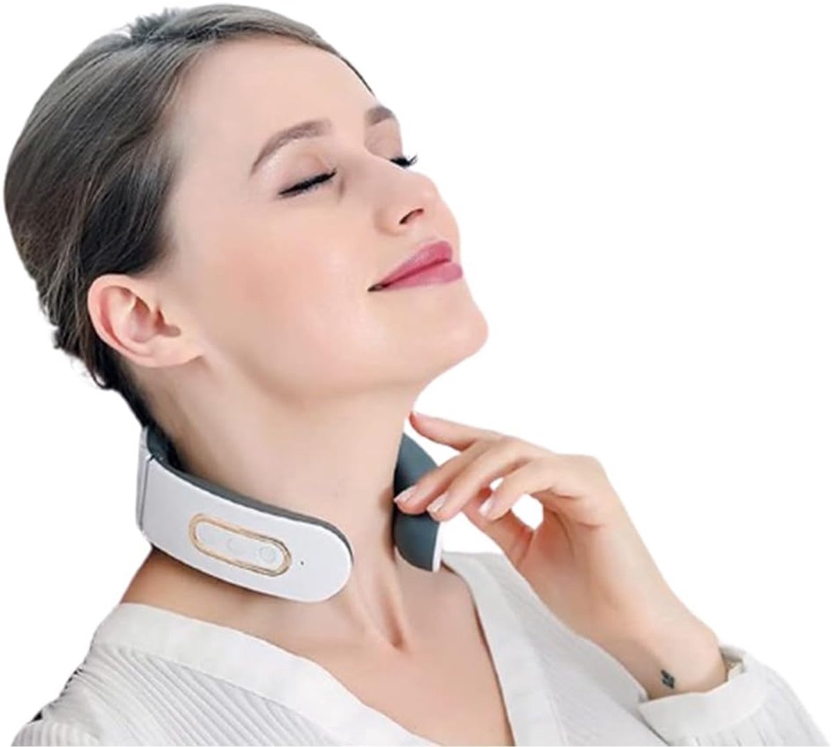 Nekmassager - 6 Massagemodes & 9 Intensiteiten - 4 Massagekoppen & Verwarming - Voor Thuis en Kantoor
