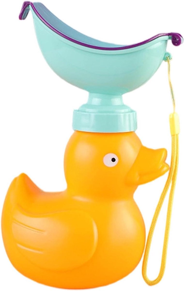 Draagbaar Urinoir - Reispotje Deksel - Lange Ritten - Lekvrij Ontwerp - 600 ml Capaciteit - Eend