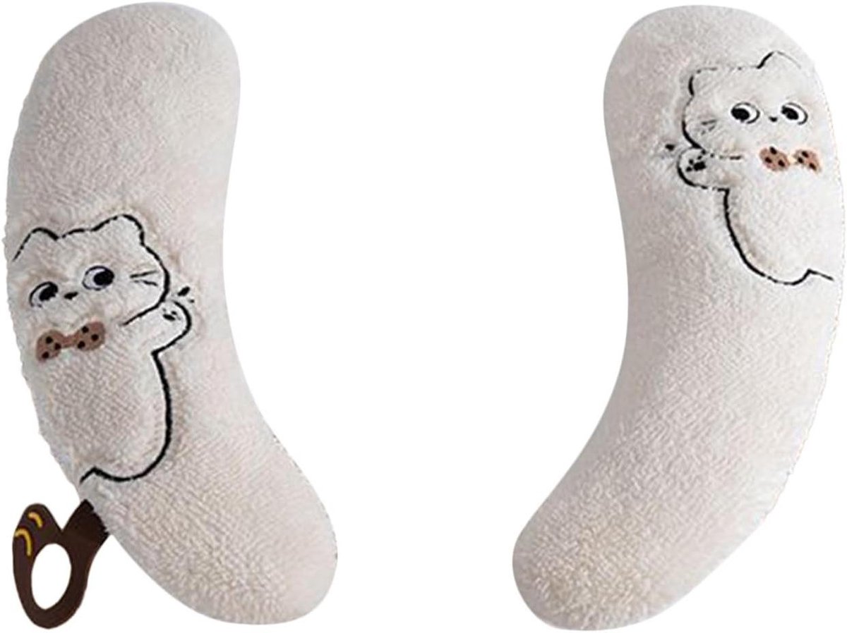 Toiletbrilhoezen - Zachte Overtrek - Warm en Comfortabel - Wasbaar Materiaal - 2 Stuks - Wit
