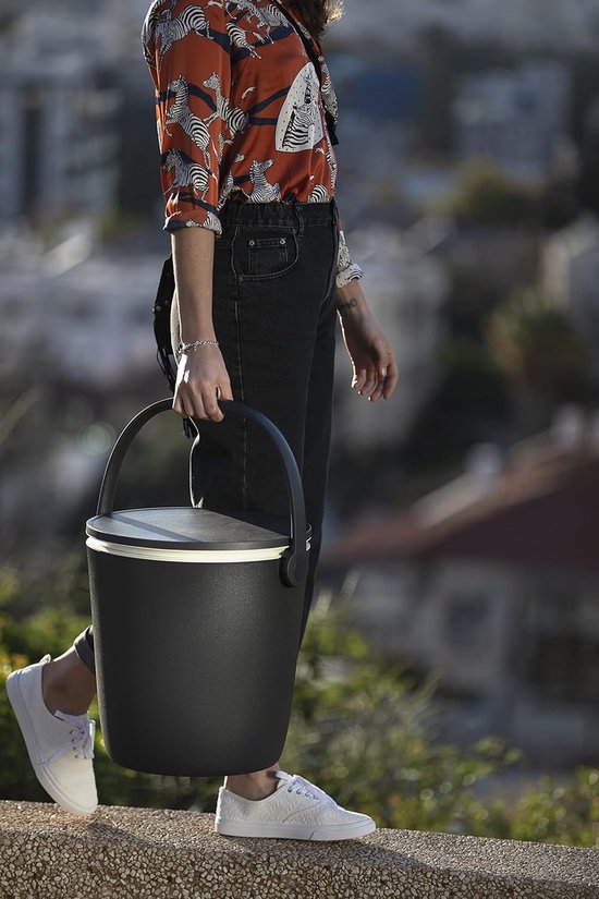 Koeler Tafel - Drankkoeler Outdoor - Buiten Genieten - Combineert Koeler Tafel - 16 Liter - Antraciet — afbeelding 3