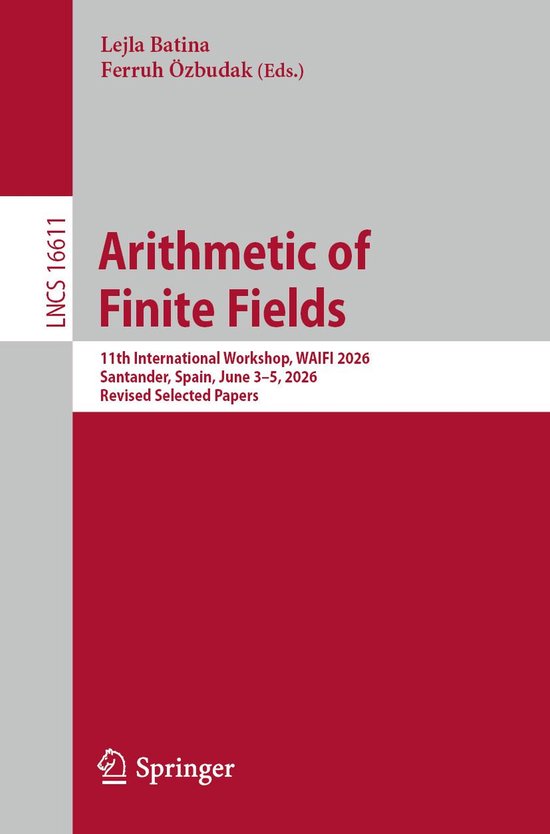Springer Nature Proceedings Computer Science - Arithmetic of ... - cover