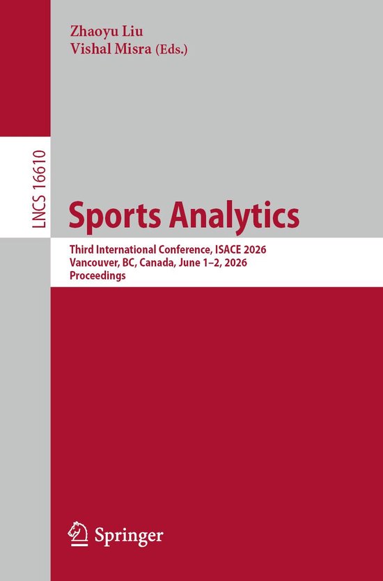 Springer Nature Proceedings Computer Science - Sports Analyt ... - cover